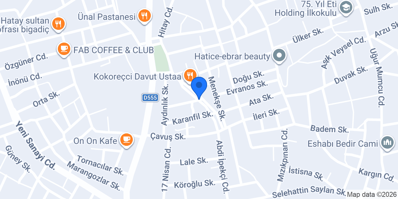 Çeri çiçekçilik konumu