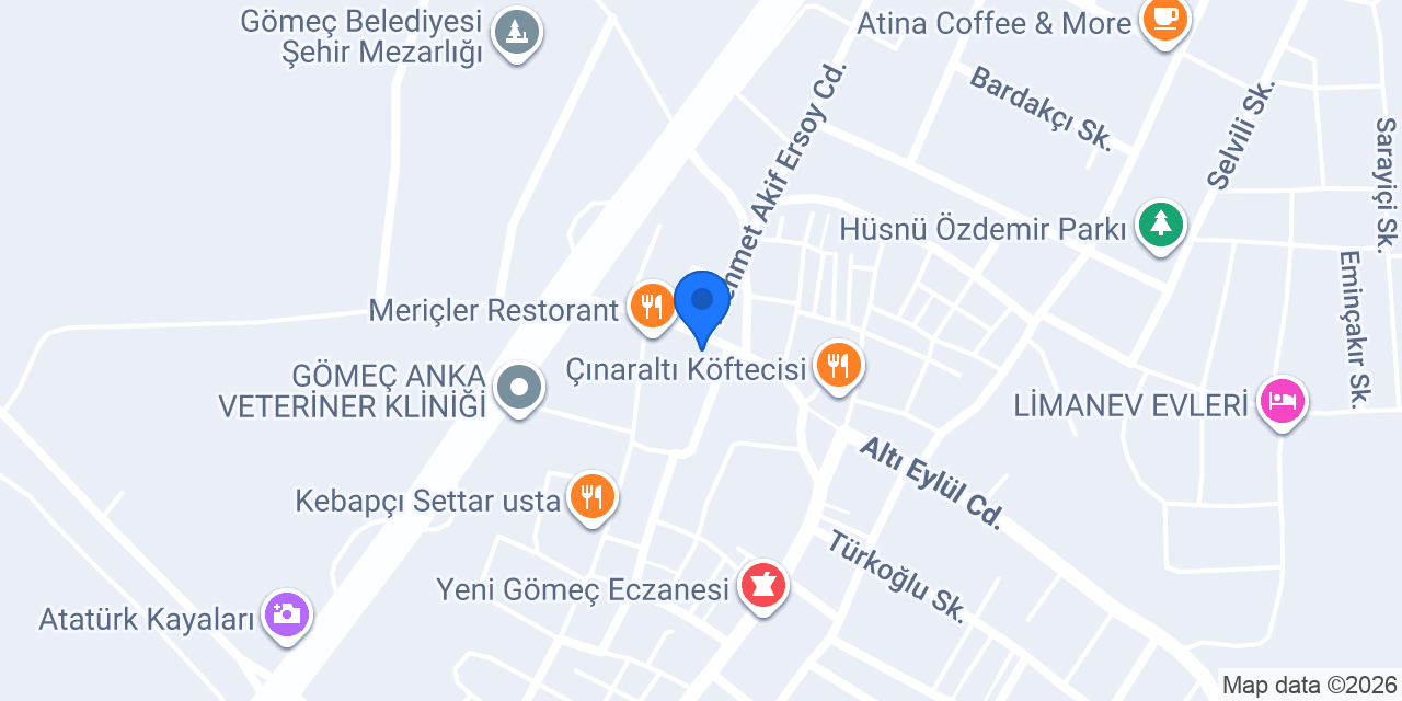 Turkuaz Cafe konumu