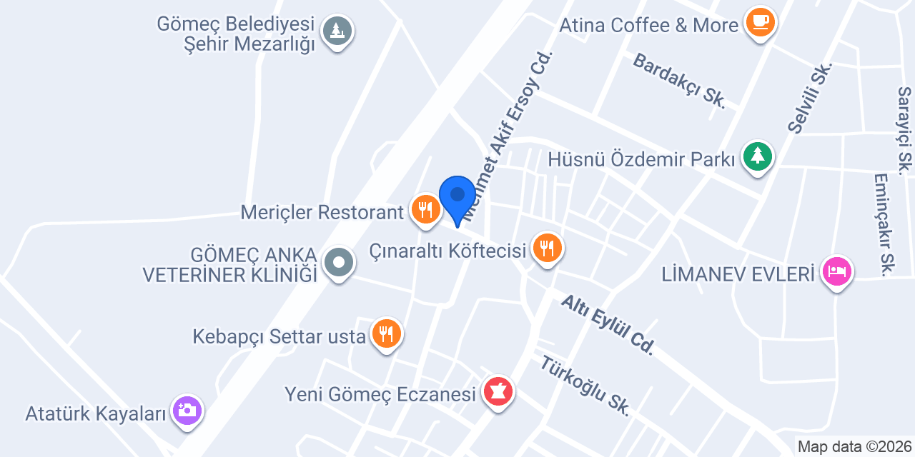 Gömeç Müftülüğü konumu
