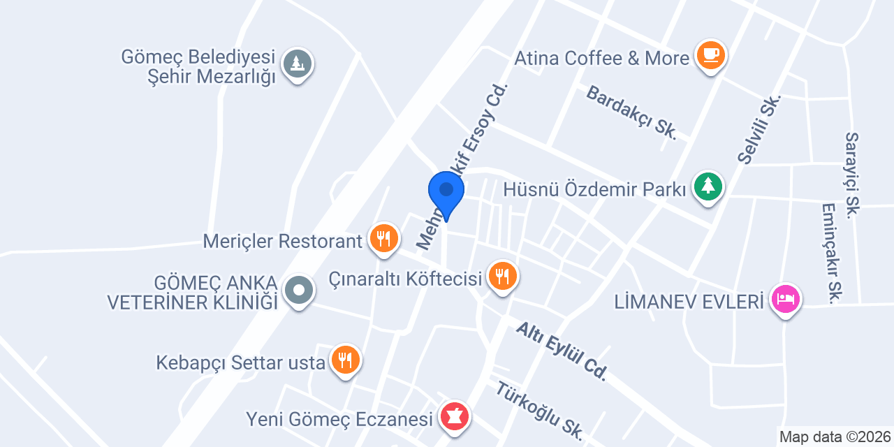 Gömeç Taksi konumu
