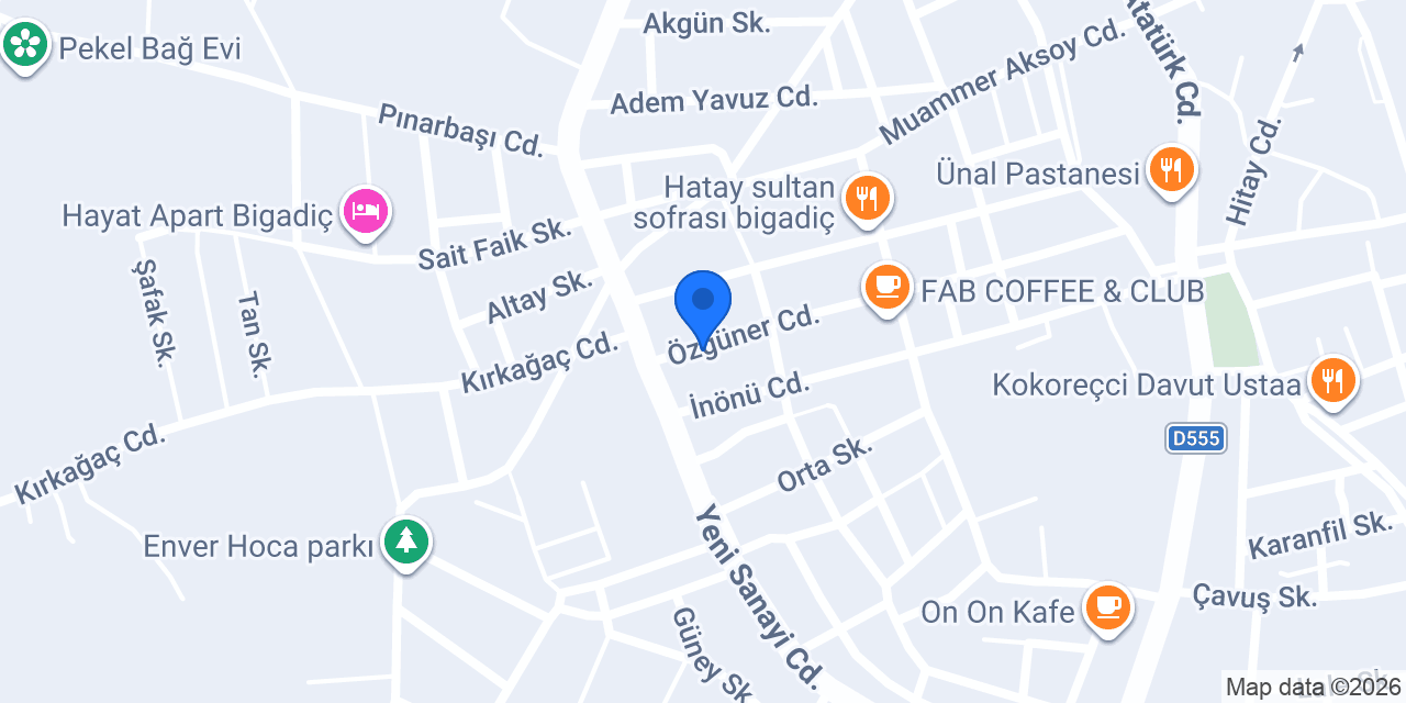 Parla Butik Cafe konumu