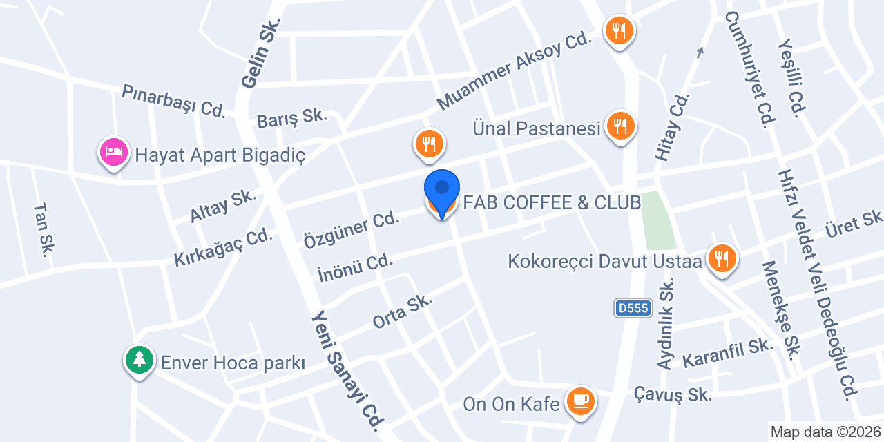 FAB COFFEE & CLUB konumu