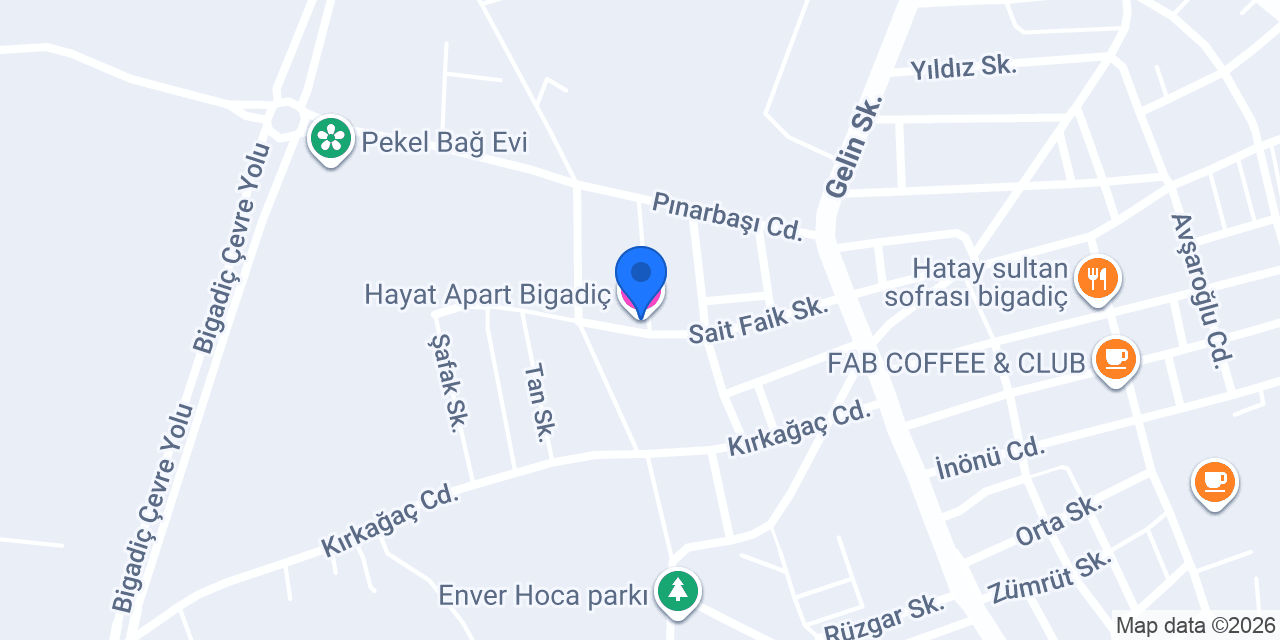 HAYAT apart konumu
