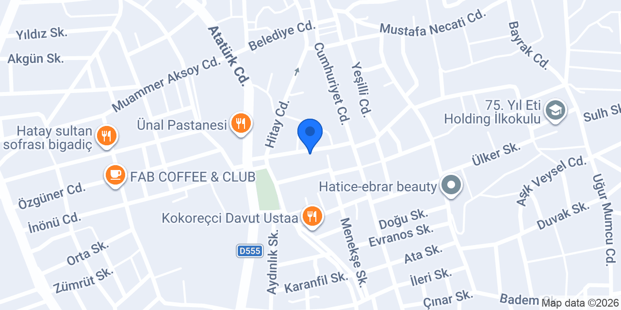 Arçelik Yetkili Servisi konumu