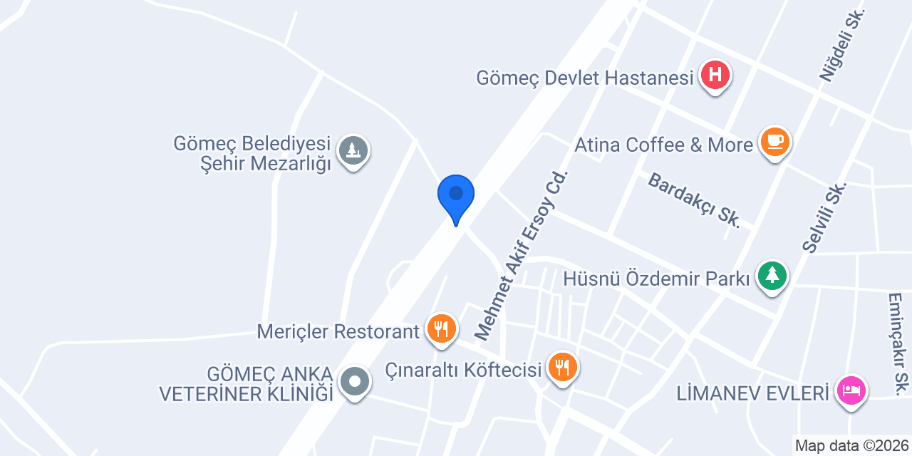 Gömeç İlçe Emniyet Amirliği konumu