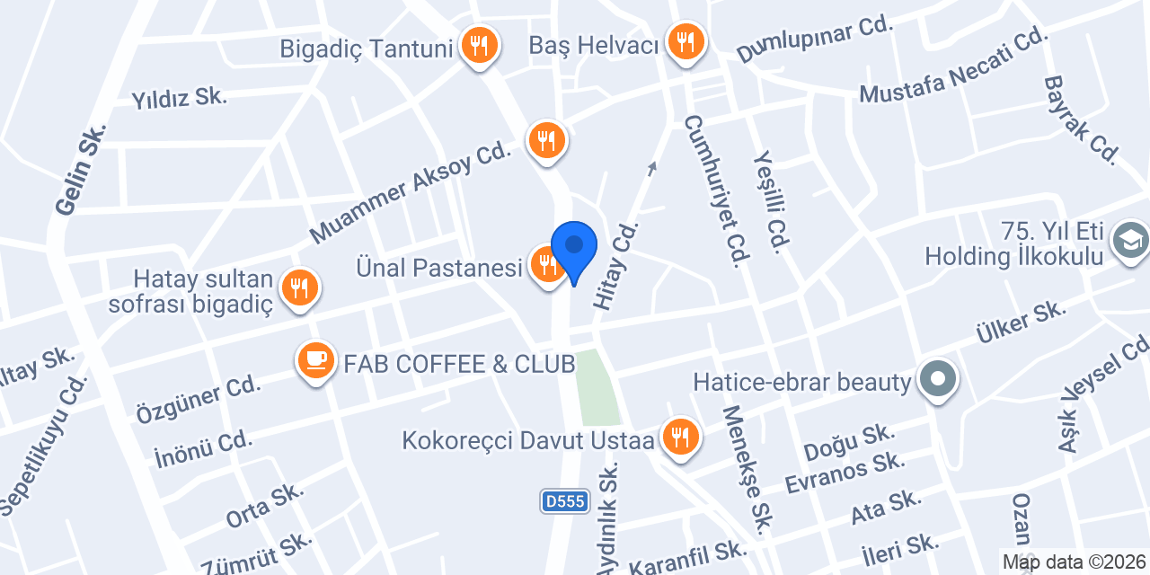 Halkbank Bigadiç Şubesi konumu