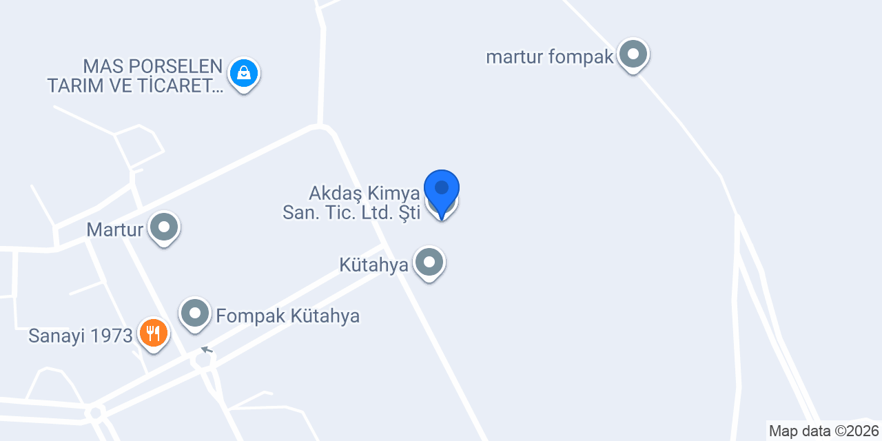 Akdaş Kimya San. Tic. Ltd. Şti. konumu