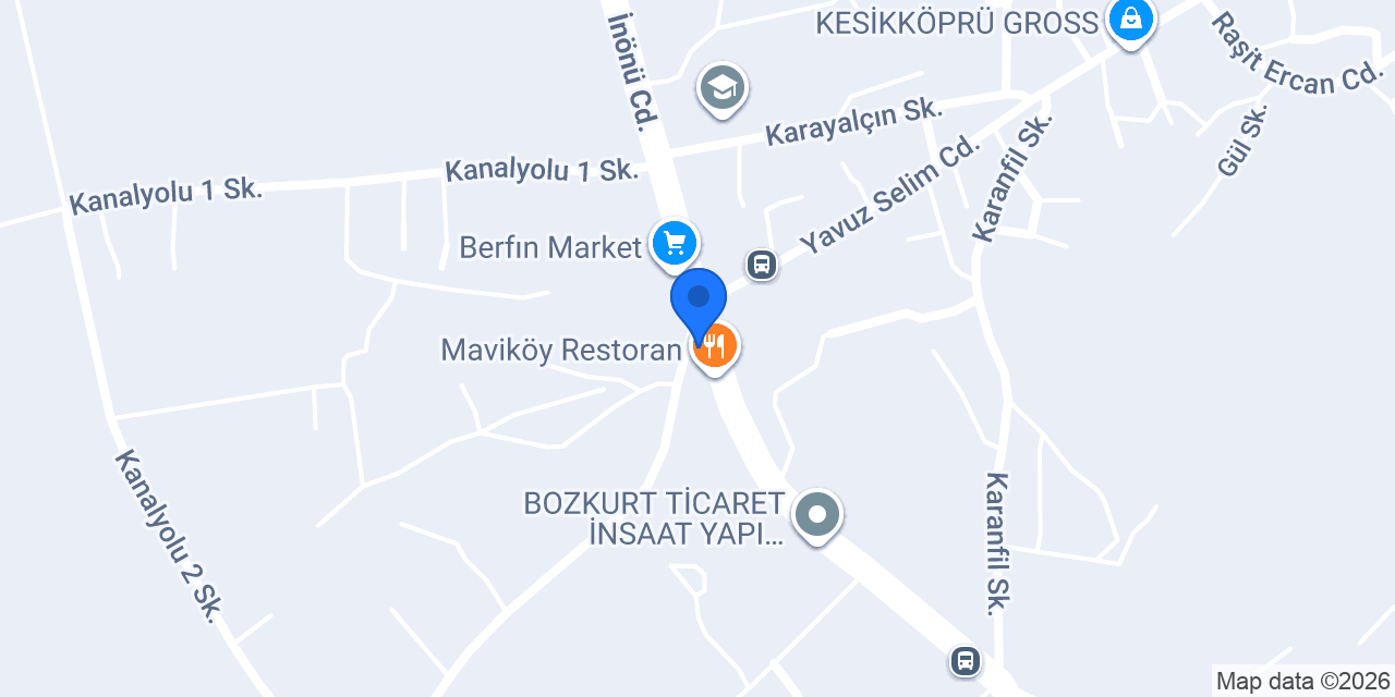 Kesikköprü Market konumu