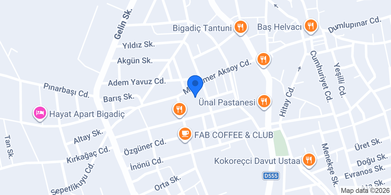 Emin Mobilya konumu