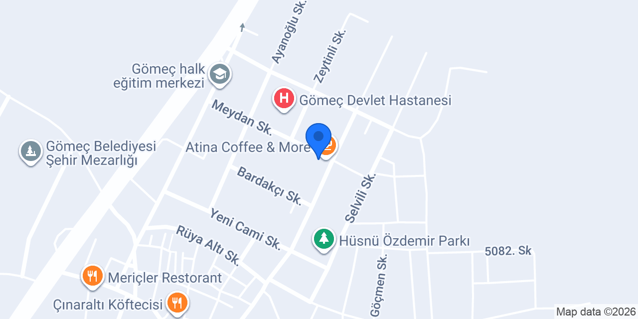 GÖMEÇ Petshop konumu