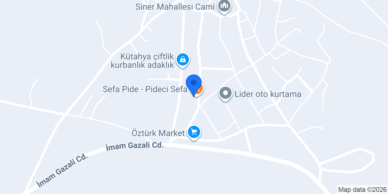 Sefa Pide - Pideci Sefa konumu