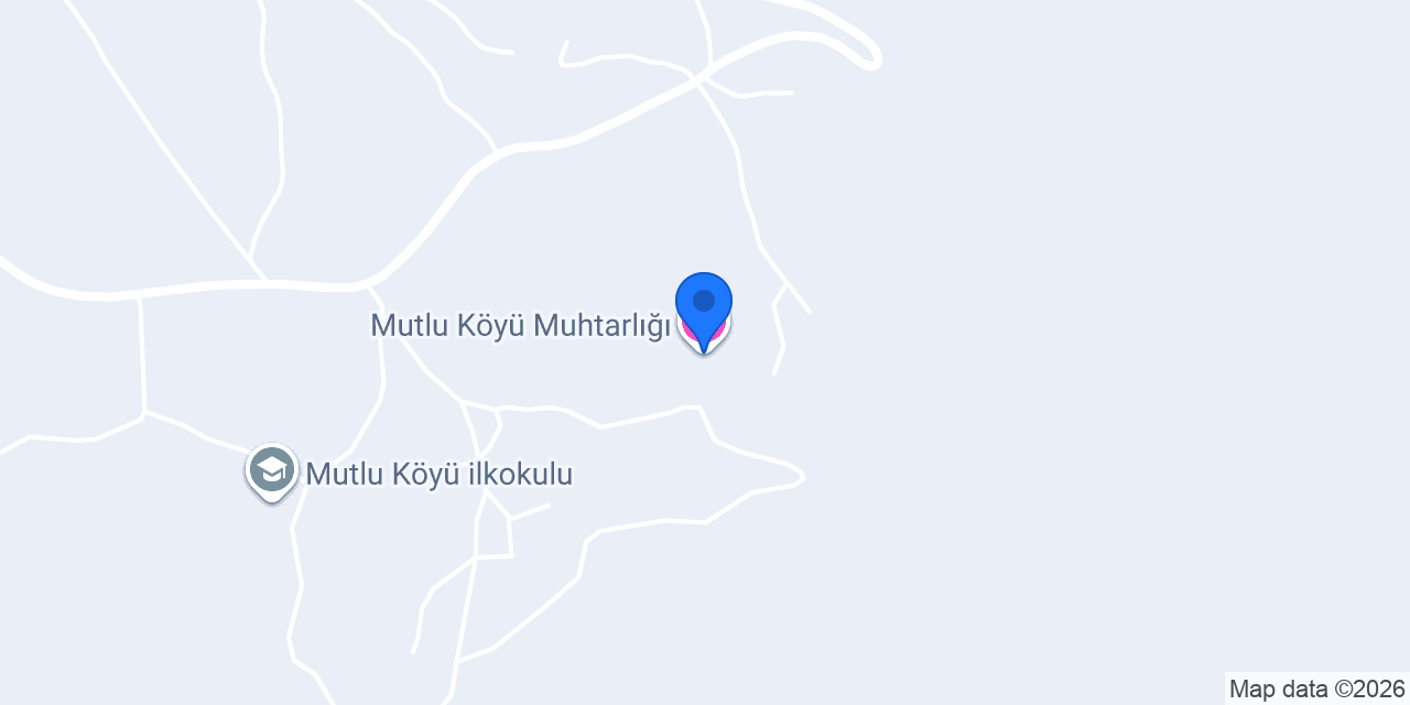 Mutlu Köyü Muhtarlığı konumu