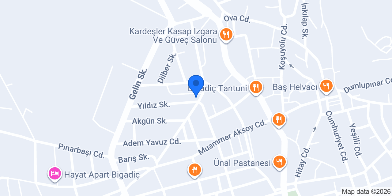 Bigadiç Çağlar Kız Öğrenci Apartmanı konumu