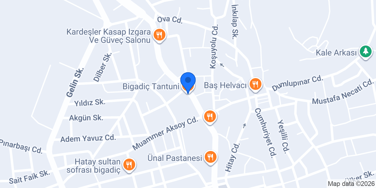 Bigadiç Tantuni konumu