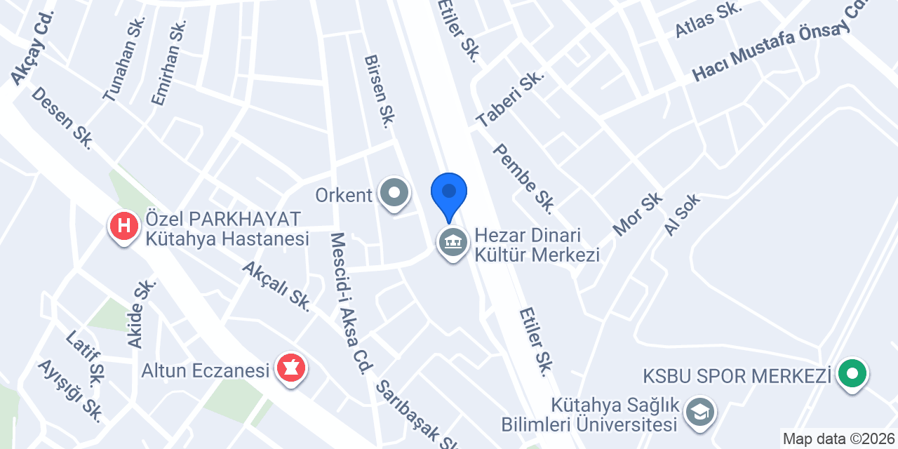 Zümrüt Çadır konumu