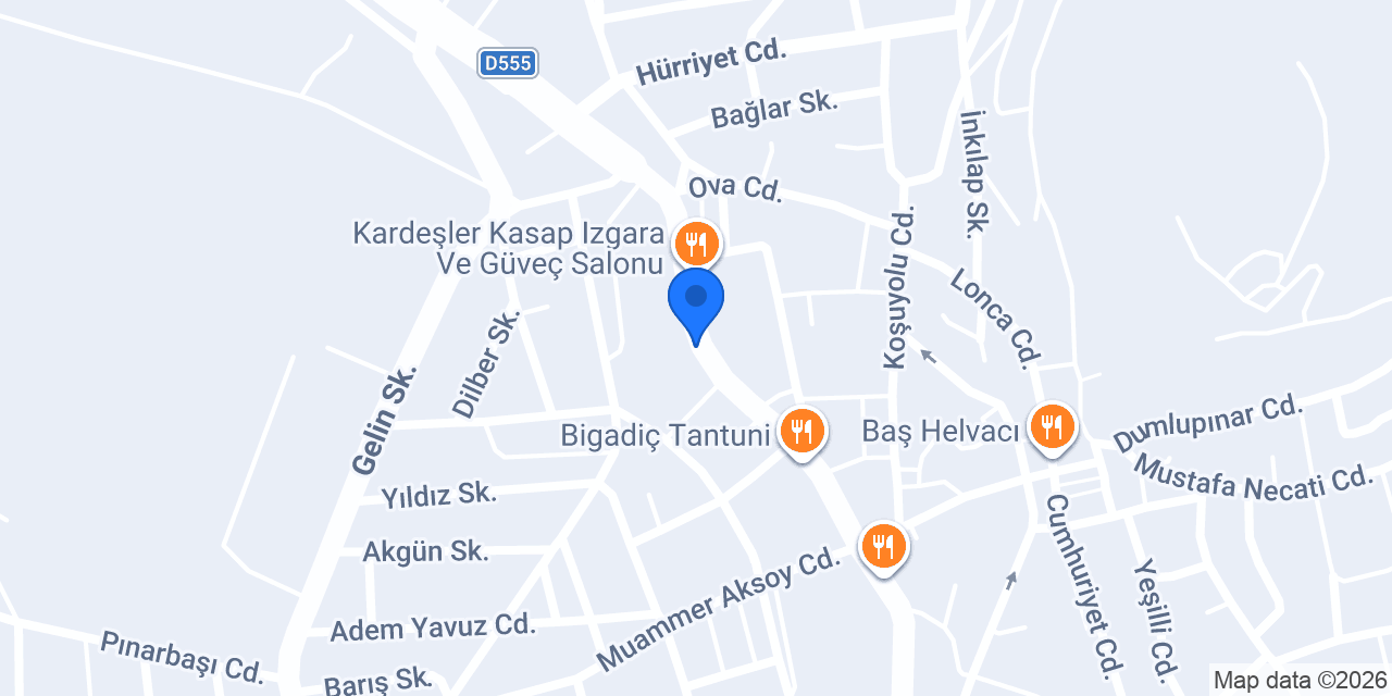 VESTEL YETKİLİ SERVİSİ BİGADİÇ BALIKESİR konumu