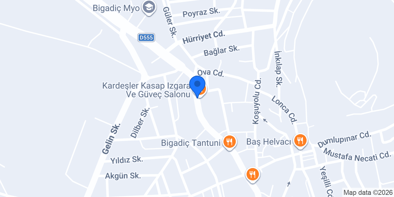 Kardeşler Kasap Izgara Ve Güveç Salonu konumu