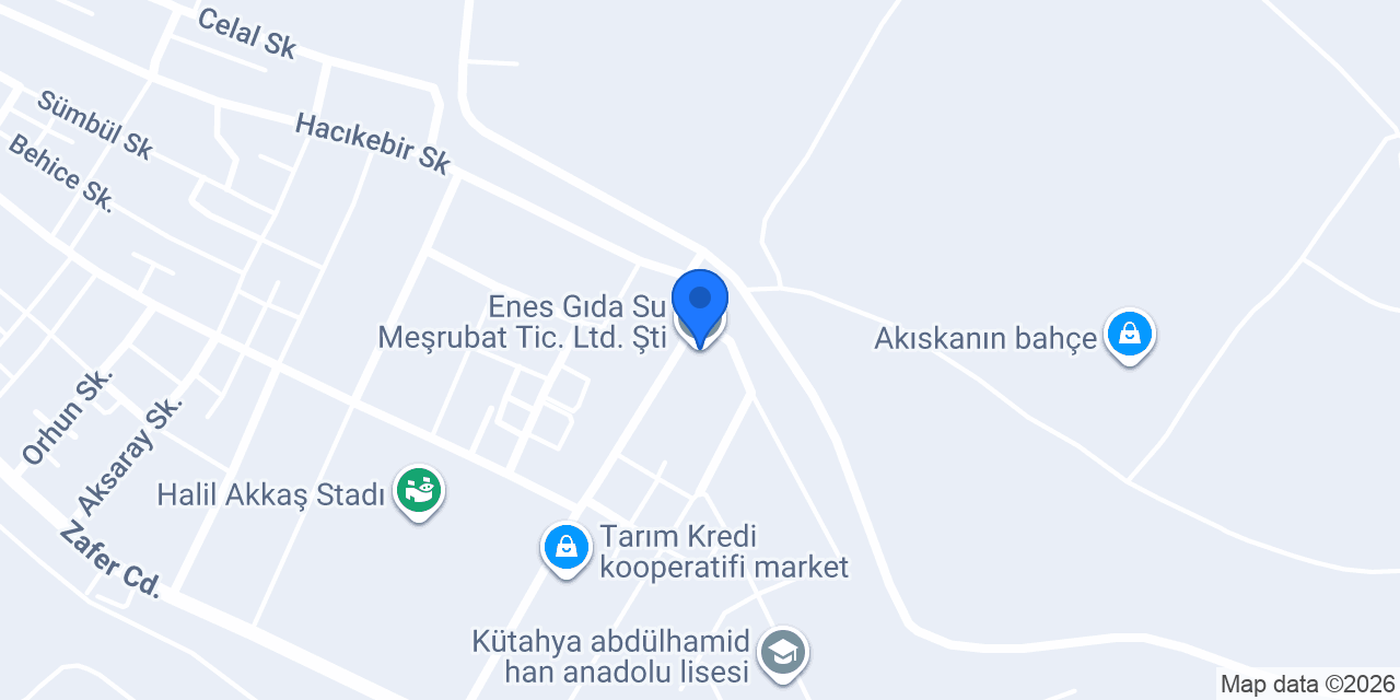 Enes Gıda Su Meşrubat Tic. Ltd. Şti. konumu