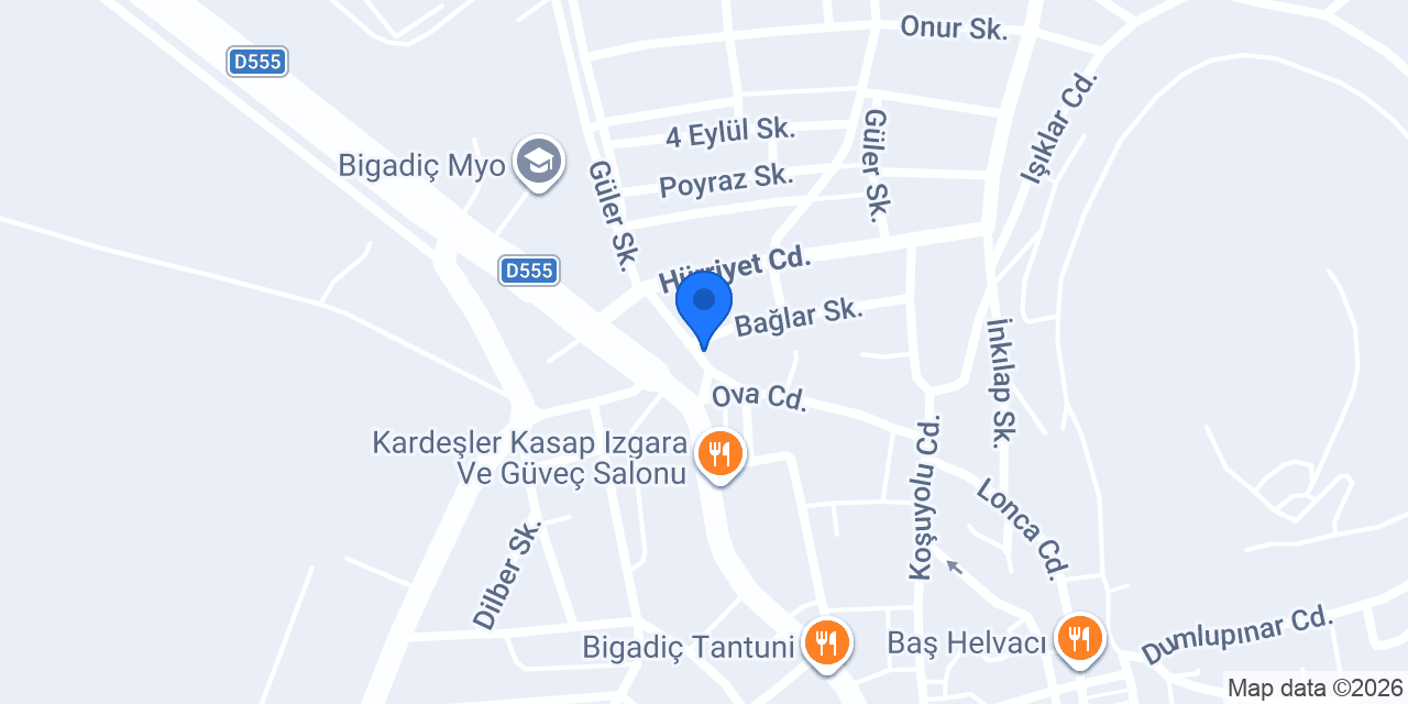 Biberzade Çiğköfte konumu