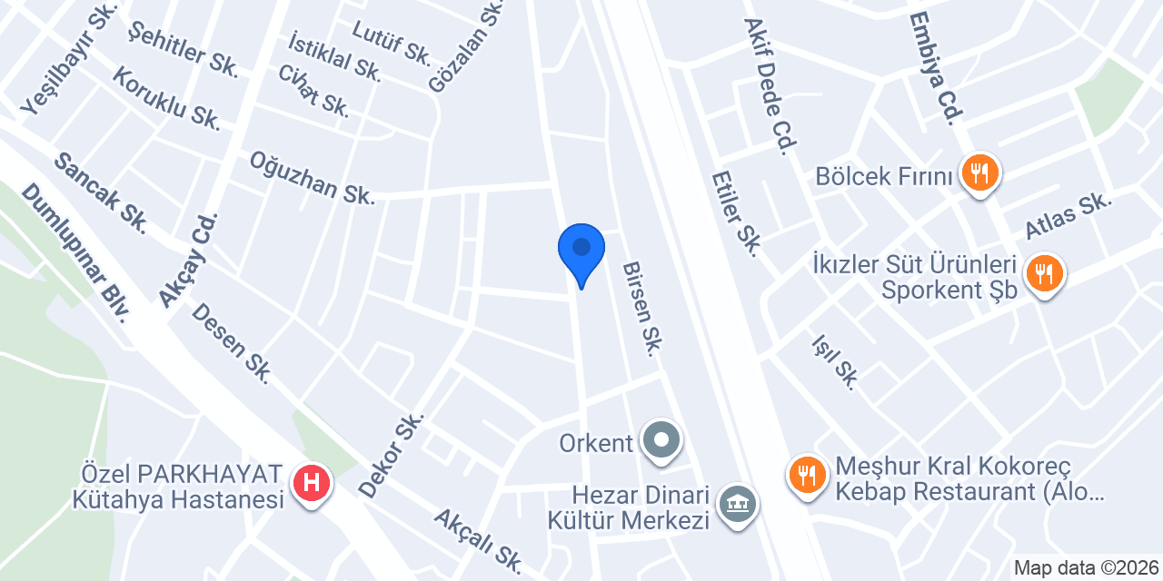 Özcandan Bayan Kuaförü konumu