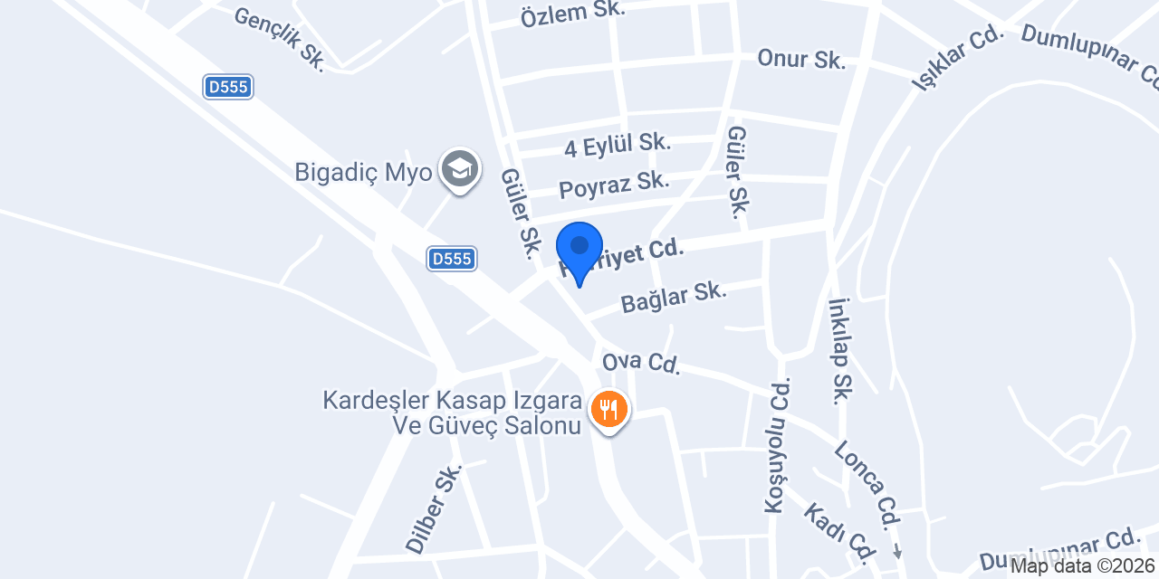 Bigadiç Orman İşletme Müdürlüğü konumu