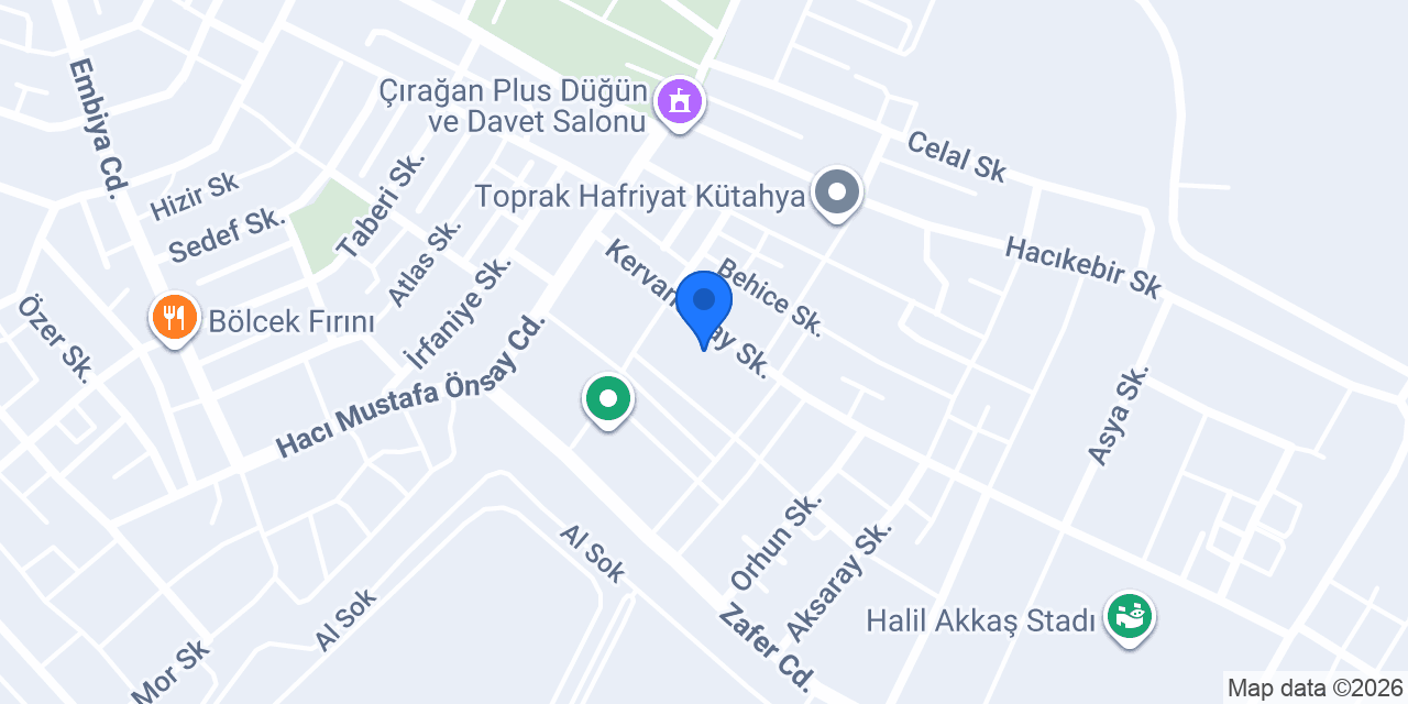Damla Halı yıkama konumu