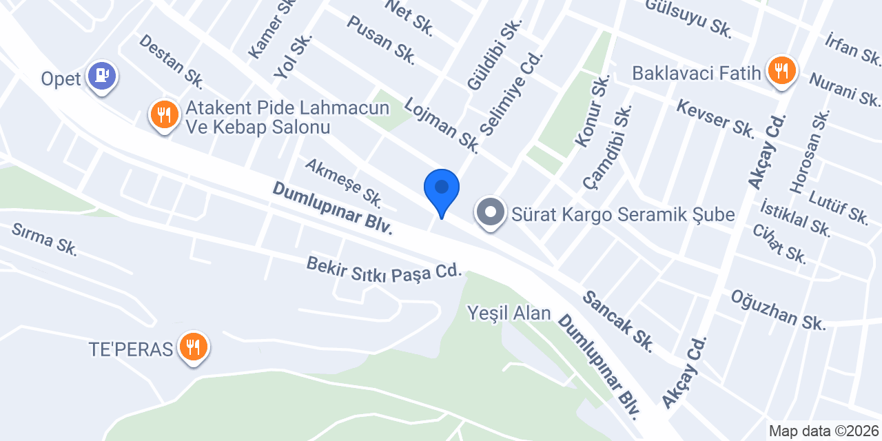 AKM YAPI İNŞAAT DEKORASYON konumu