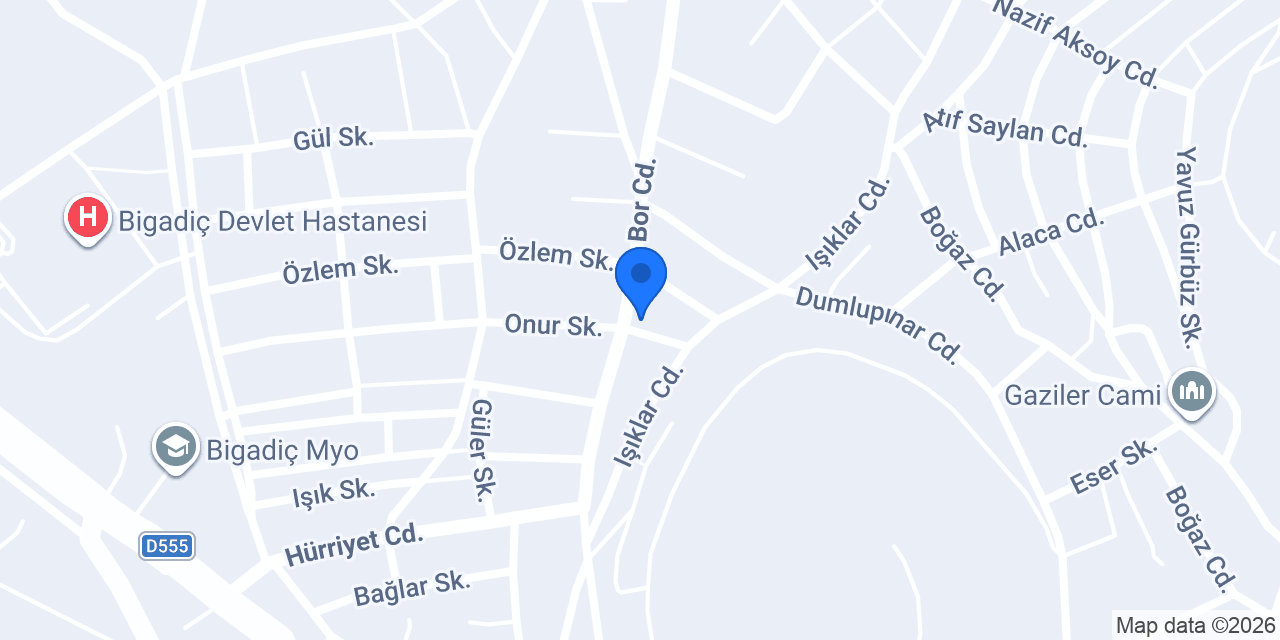 Bigadiç 2 Nolu Aile Sağlık Mrk. konumu