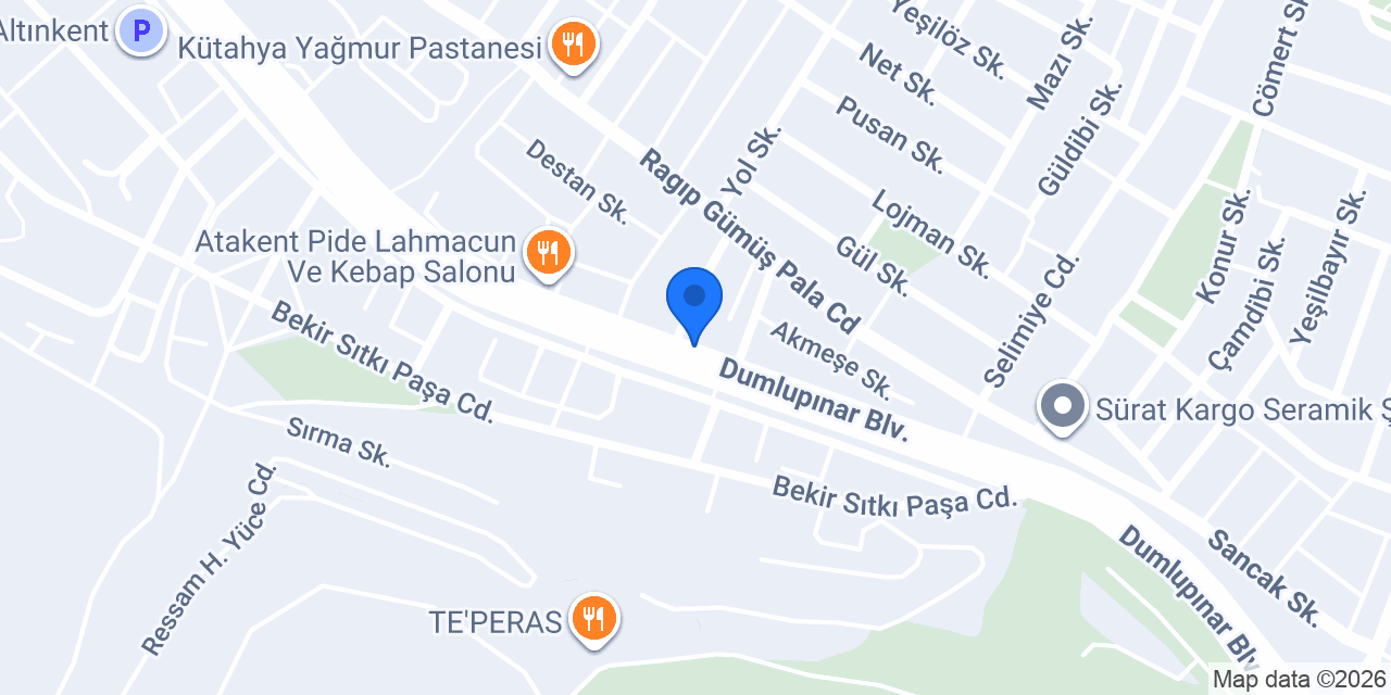 Akar Seramik konumu