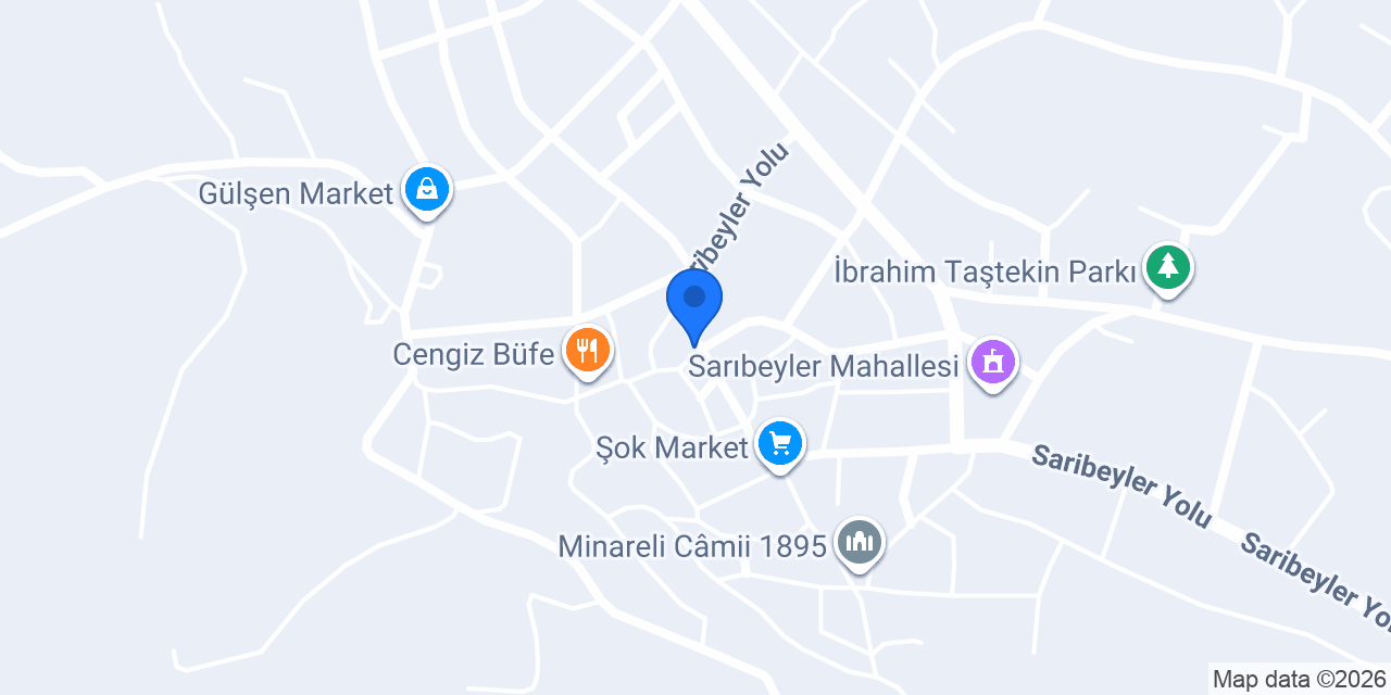 PTT-Sarıbeyler Şubesi konumu