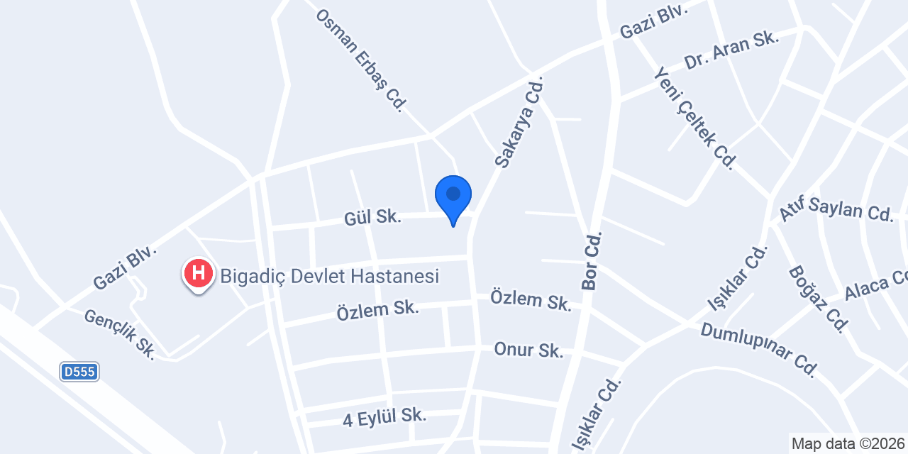 BDM BİGADİÇ DOĞALGAZ VE MÜHENDİSLİK konumu