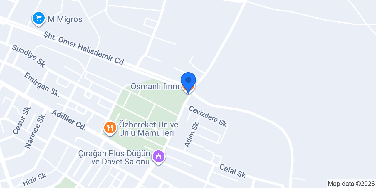 Osmanlı fırını konumu