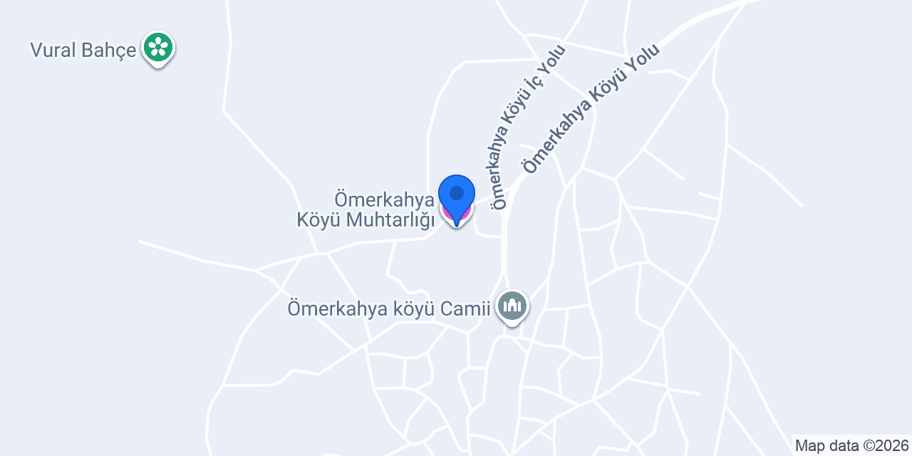 Ömerkahya Köyü Muhtarlığı konumu