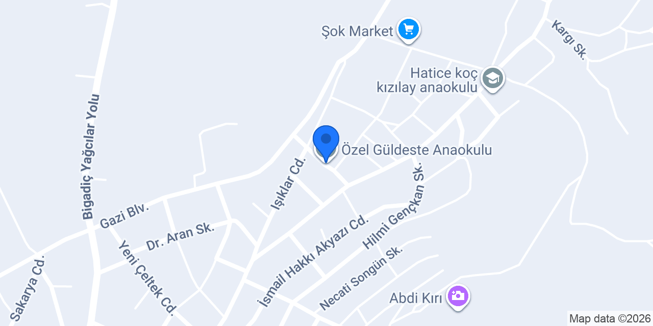Özel Güldeste Anaokulu konumu