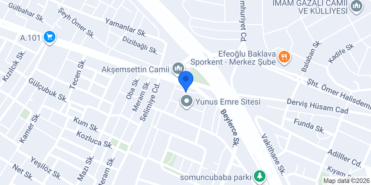 Kütahya Özdemir Tesisat konumu