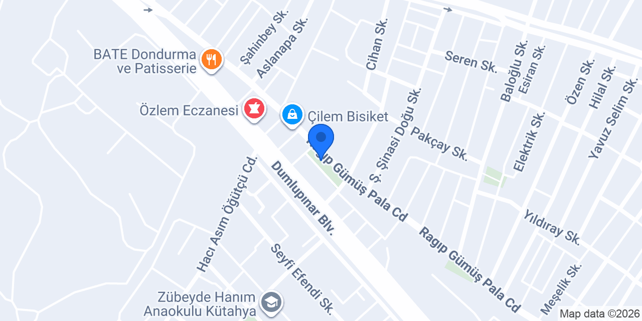 Evin Mobilya Kütahya konumu
