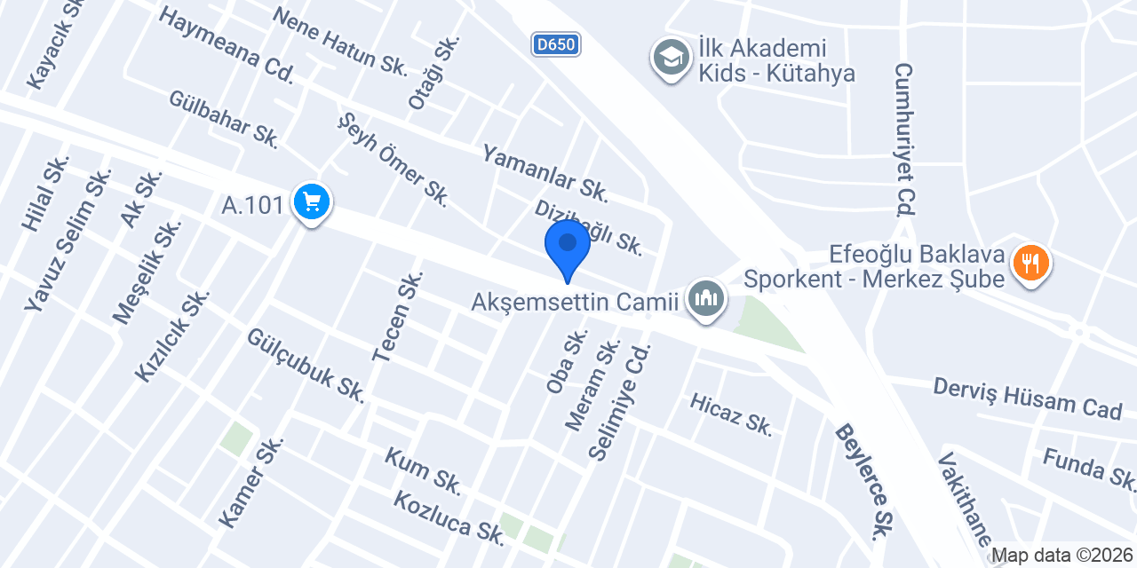 Özel Gamze Kız Öğrenci Yurdu konumu