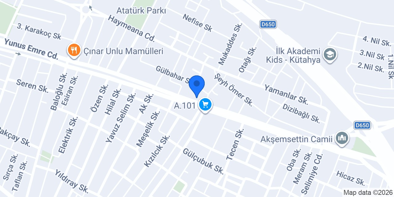 Acar Yapı Market konumu