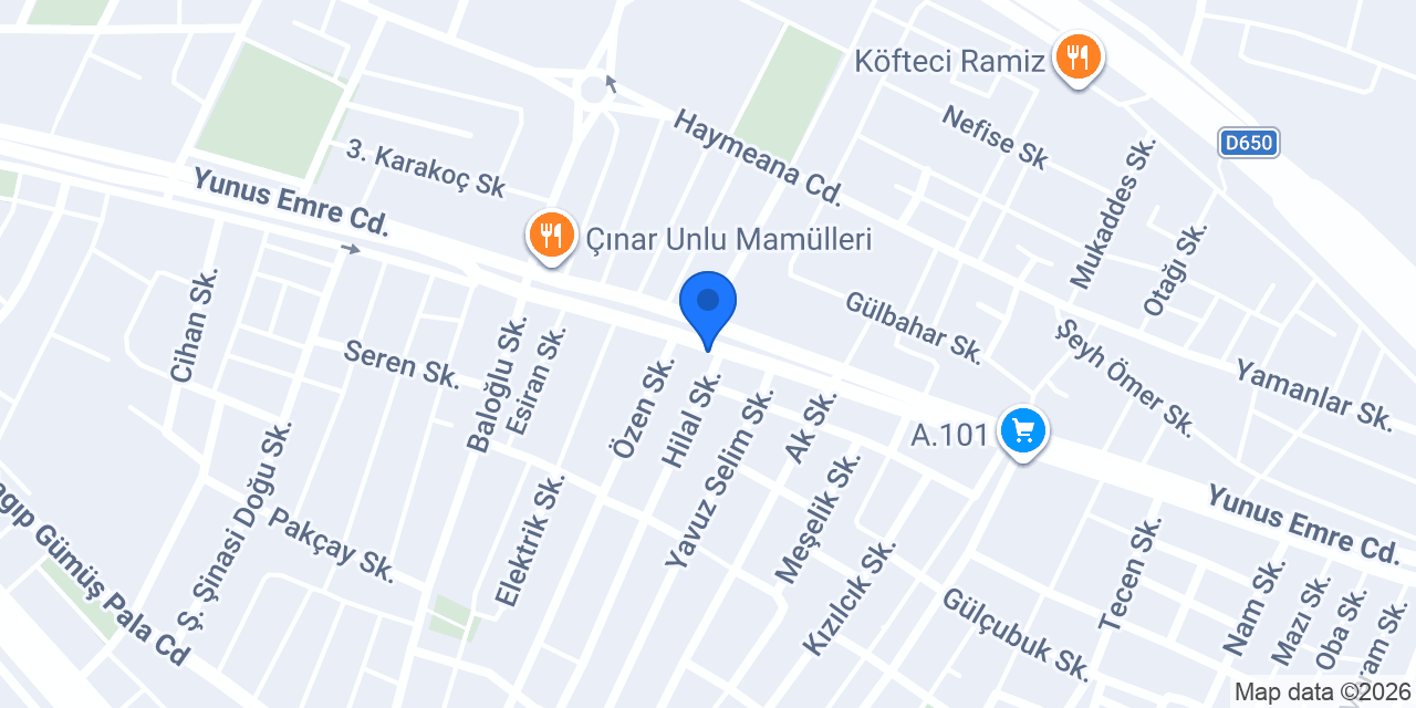 Hanımeli Tuhafiye konumu