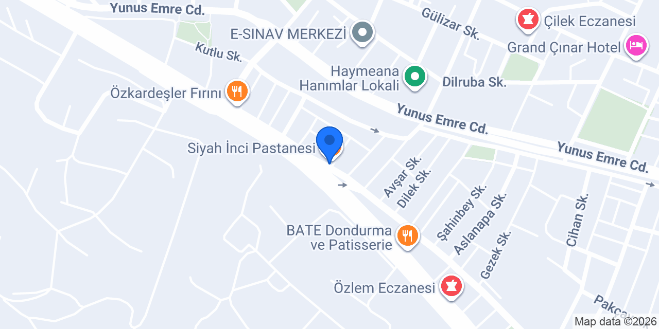 Siyah İnci Pastanesi konumu
