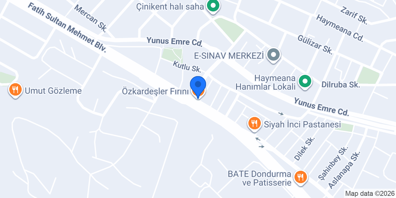 Özkardeşler Fırını konumu