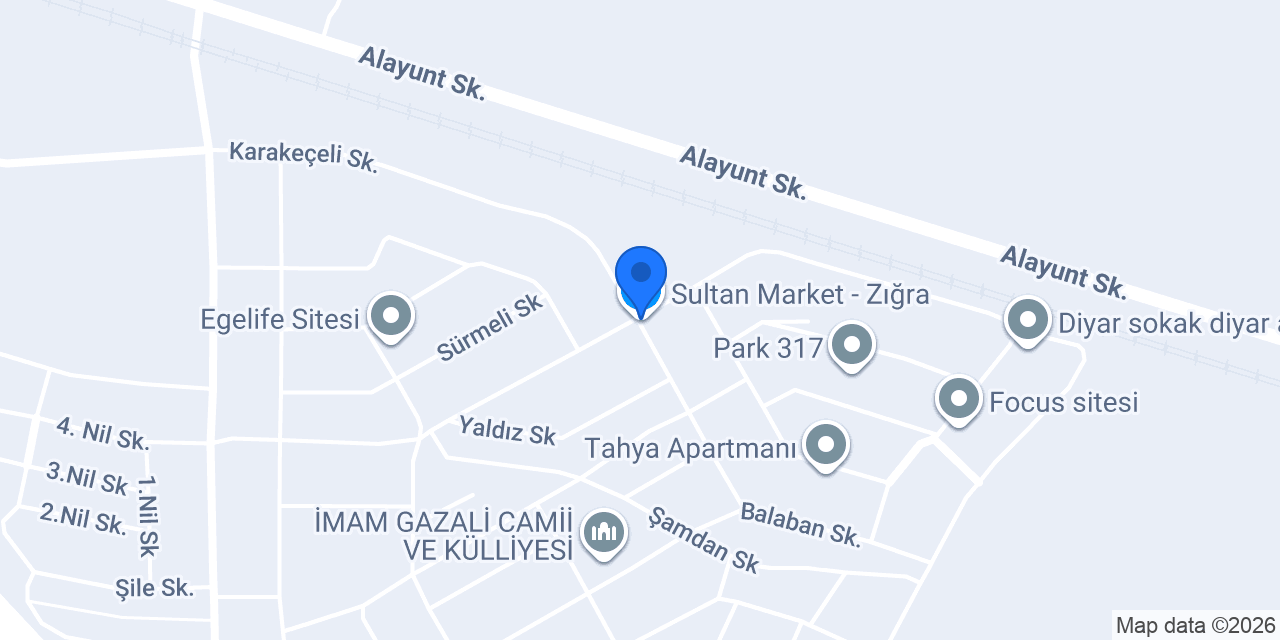 Sultan Market - Zığra konumu