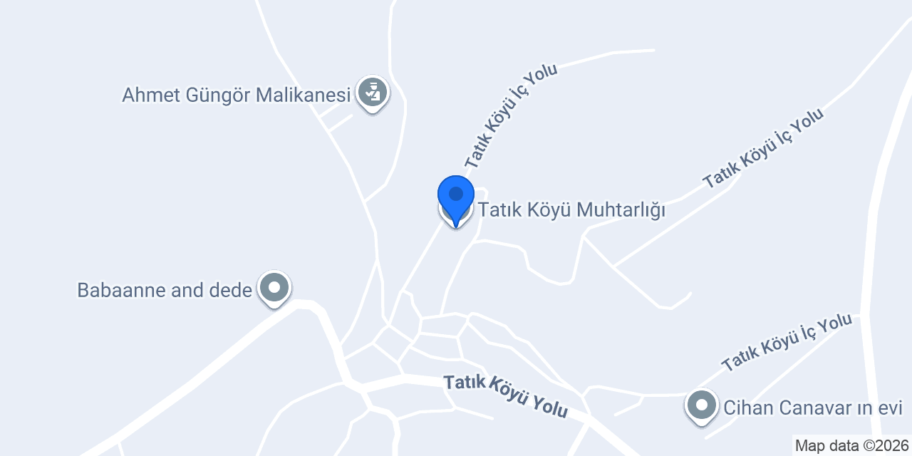 Tatık Köyü Muhtarlığı konumu