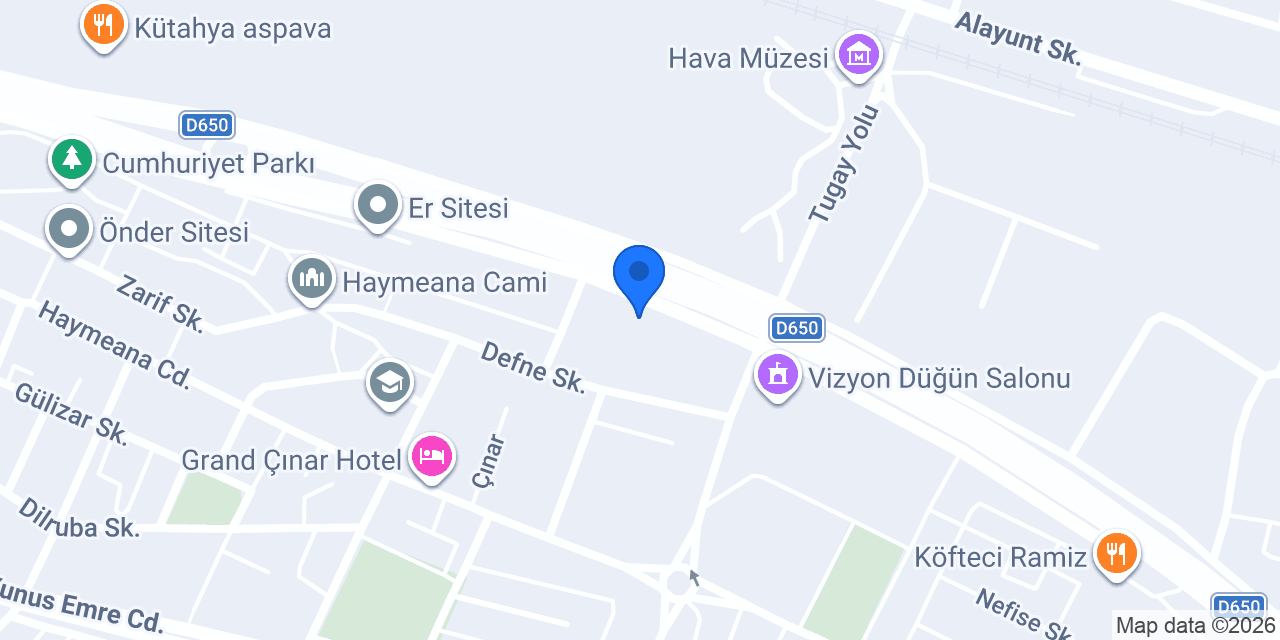 QTAHYA GÜMRÜK konumu