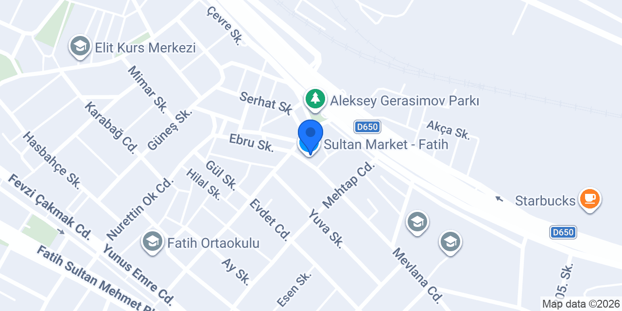 Sultan Market - Fatih konumu