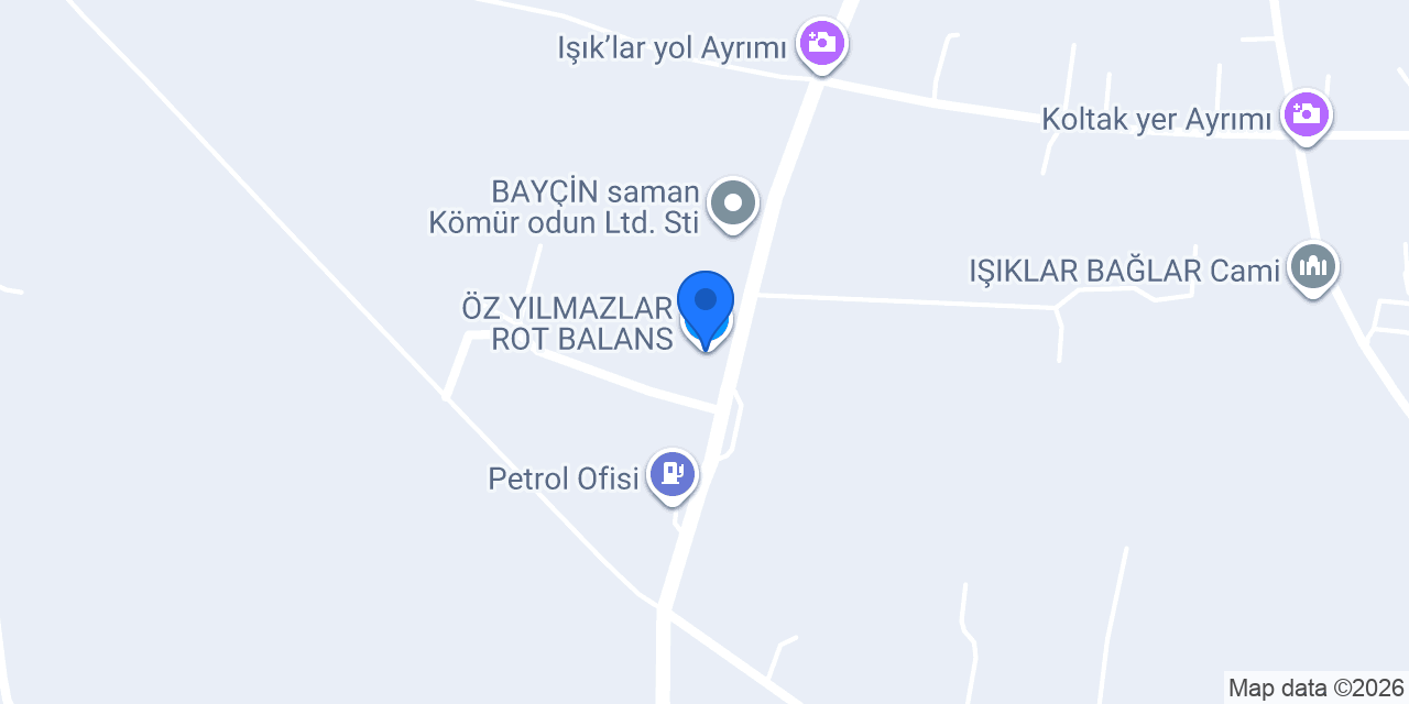 ÖZ YILMAZLAR ROT BALANS konumu