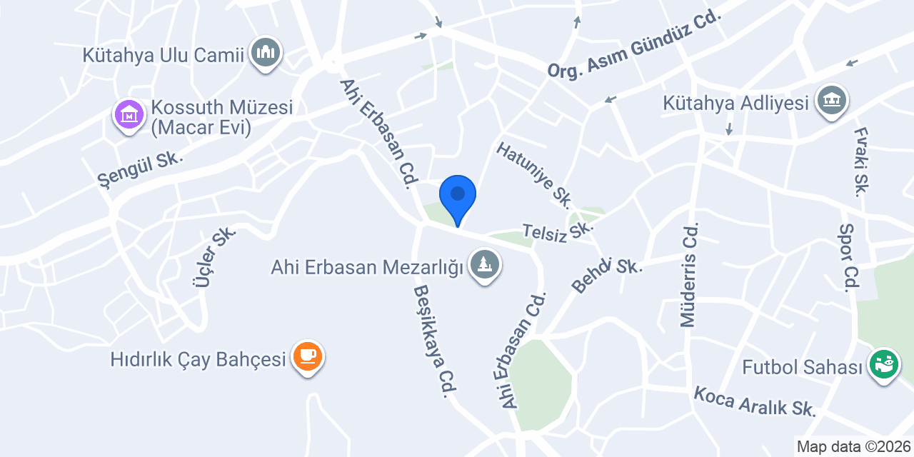Mavi Penguen Pastaneleri konumu