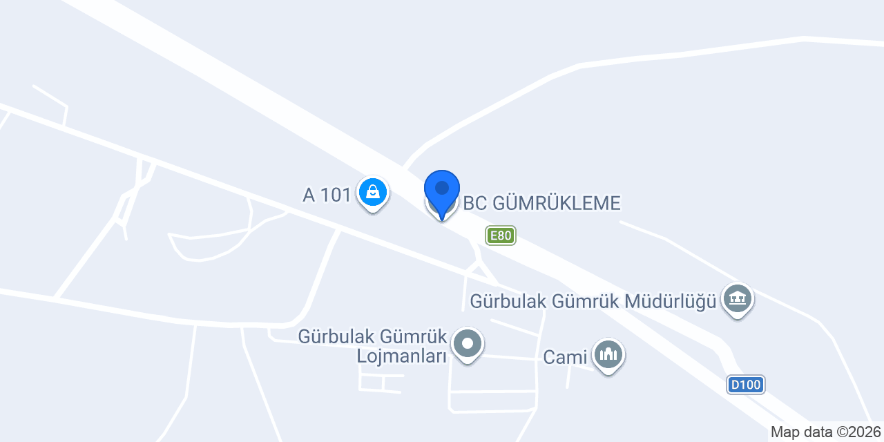 BC GÜMRÜKLEME konumu
