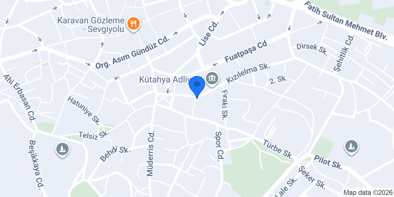 Demirbaḡ Hukuk Bürosu konumu