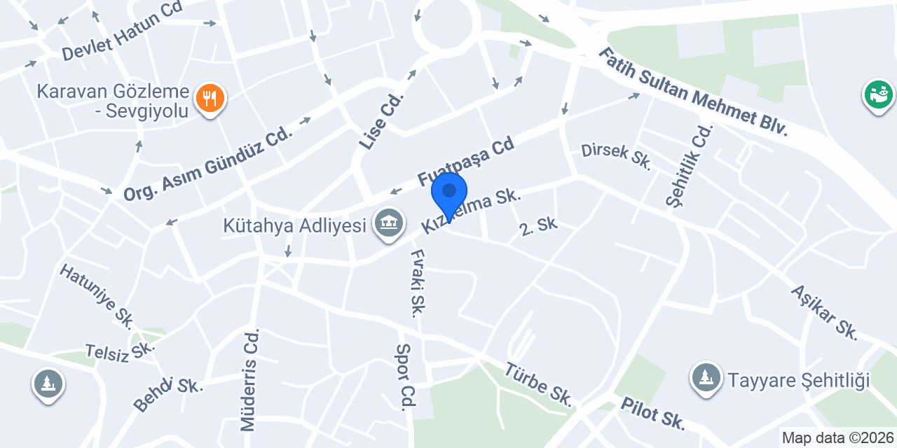 KÜTAHYA STR ELEKTRİK konumu